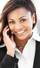 smiling businesswoman